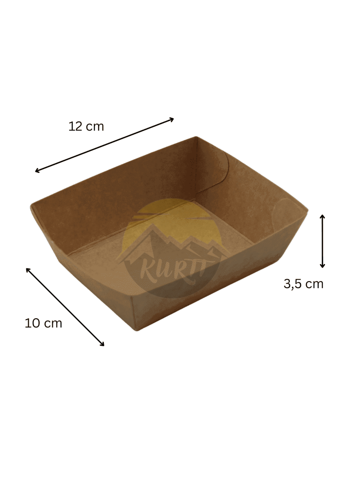 Snack -containere - Chip containere A9 Kraft Paper