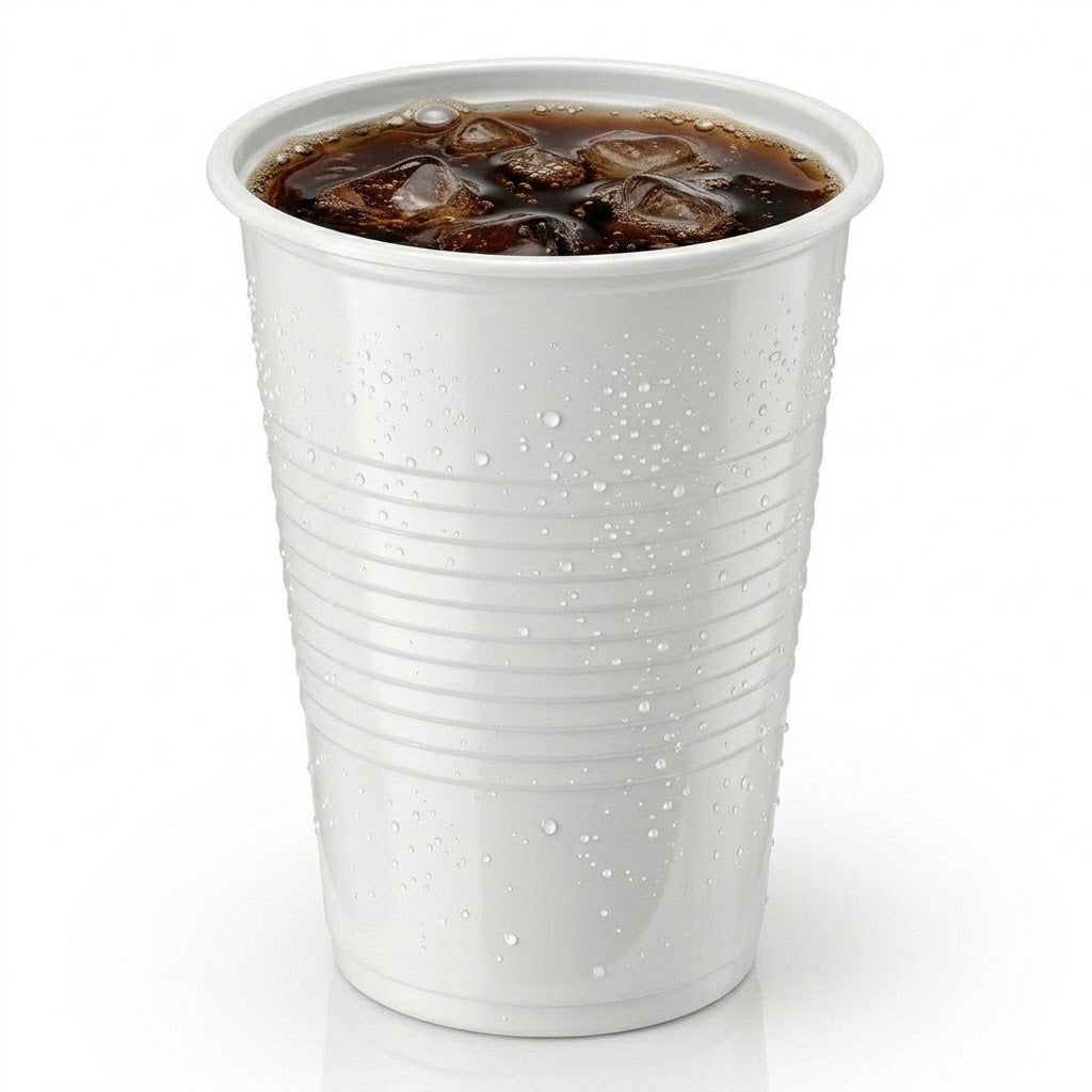 Disponable drikkekopper hvid 0,2L - 1000 stykker inkl. Sup