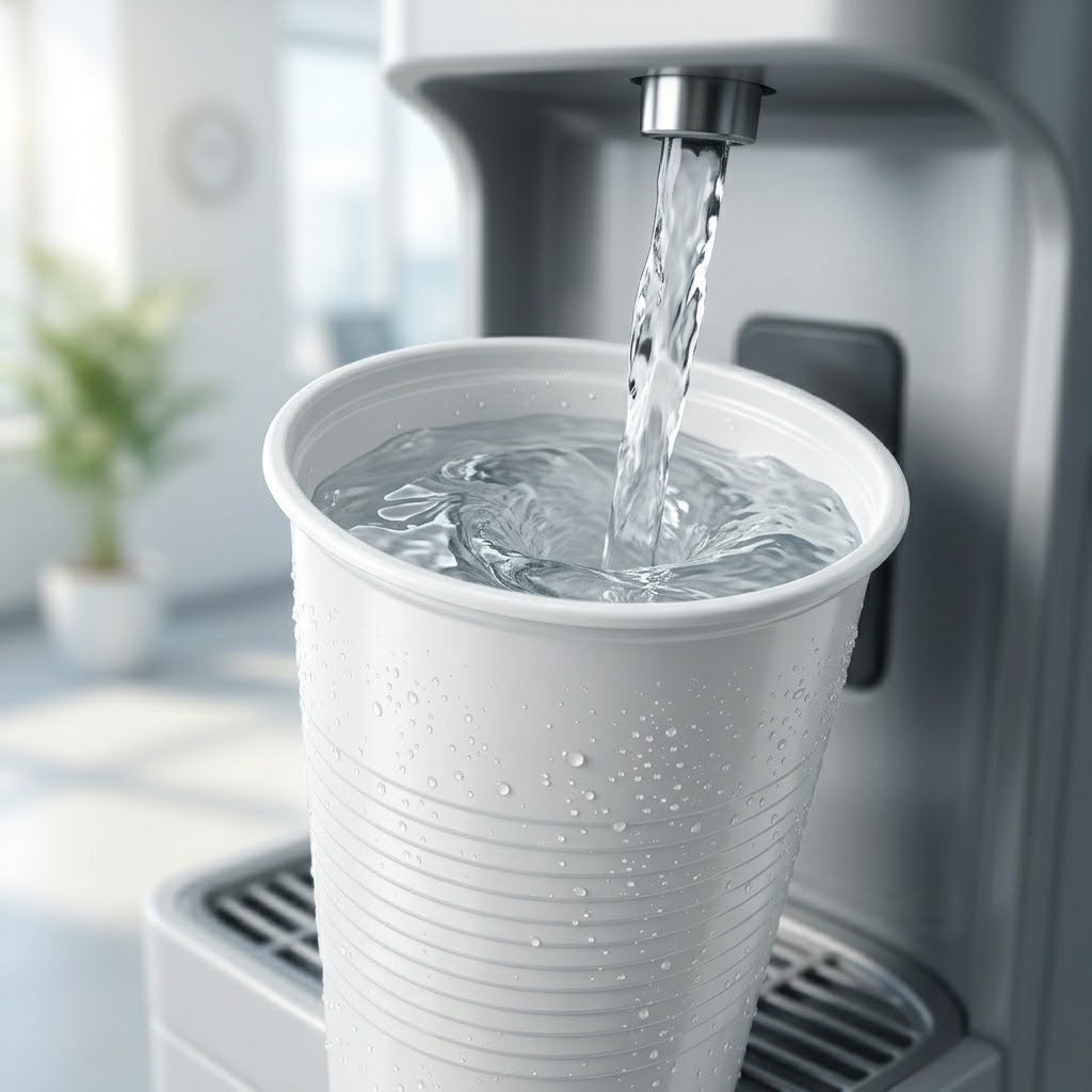 Disponable drikkekopper hvid 0,2L - 1000 stykker inkl. Sup