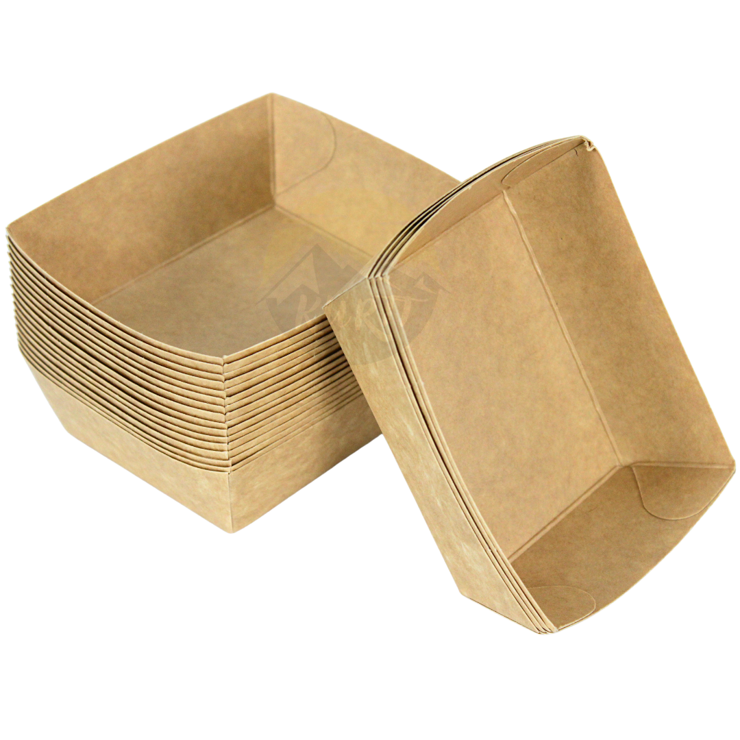 Snack boxes A7 Kraft paper - 100 pieces