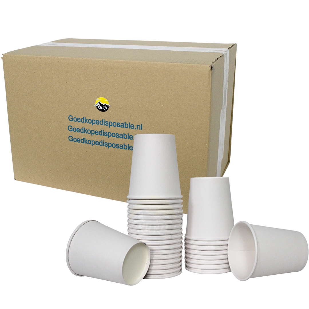 Cardboard drinking cup 200ml White - 1000 pieces incl. SUP