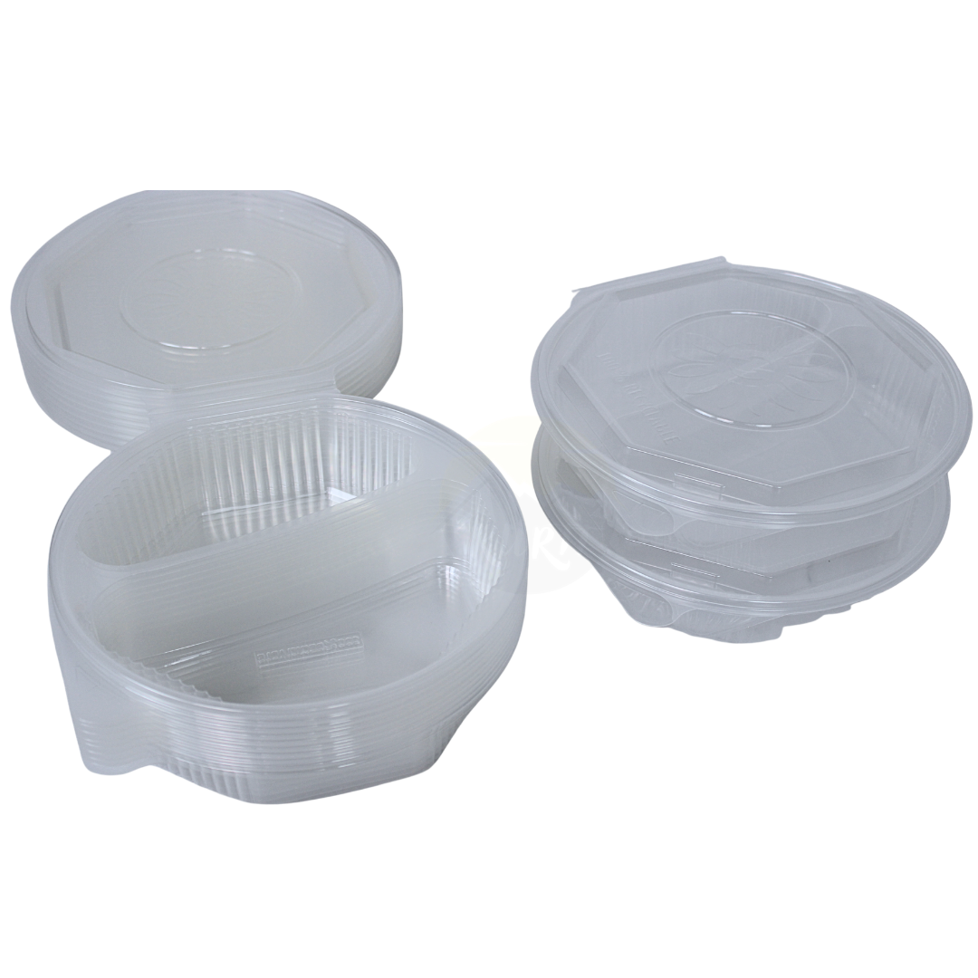 ripboxx® MEAL's Clapshell PP Transparent | 1 rum, 2 rum & 3 rum