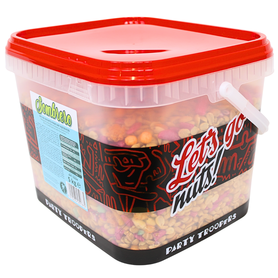Nøddemix, cocktailsnacks, kiks - 5 KG