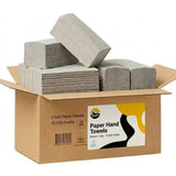 KURTT Papirhåndklæder Z-fold 10.000 stk. | 2-lags natur | 22x23cm cellulose interfold håndklædepapir dispenser