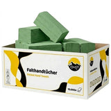 10.000 ark, Papirhåndklæder grøn 1-lags 25 x 23 cm