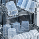 Plastbøtter 1000ml transparente med låg – 100 stk. | Opbevaringsbokse mikroovnssikre