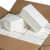 1000x (tissue) papirshåndklæder 2-lags 24 x 21 cm Z-fold ( 5 x 200 ark) egnet til dispenser