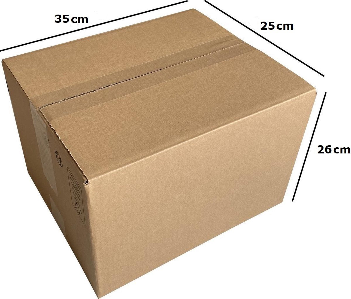 Forsendelsesbokse - 35x25x26cm - 20 stykker