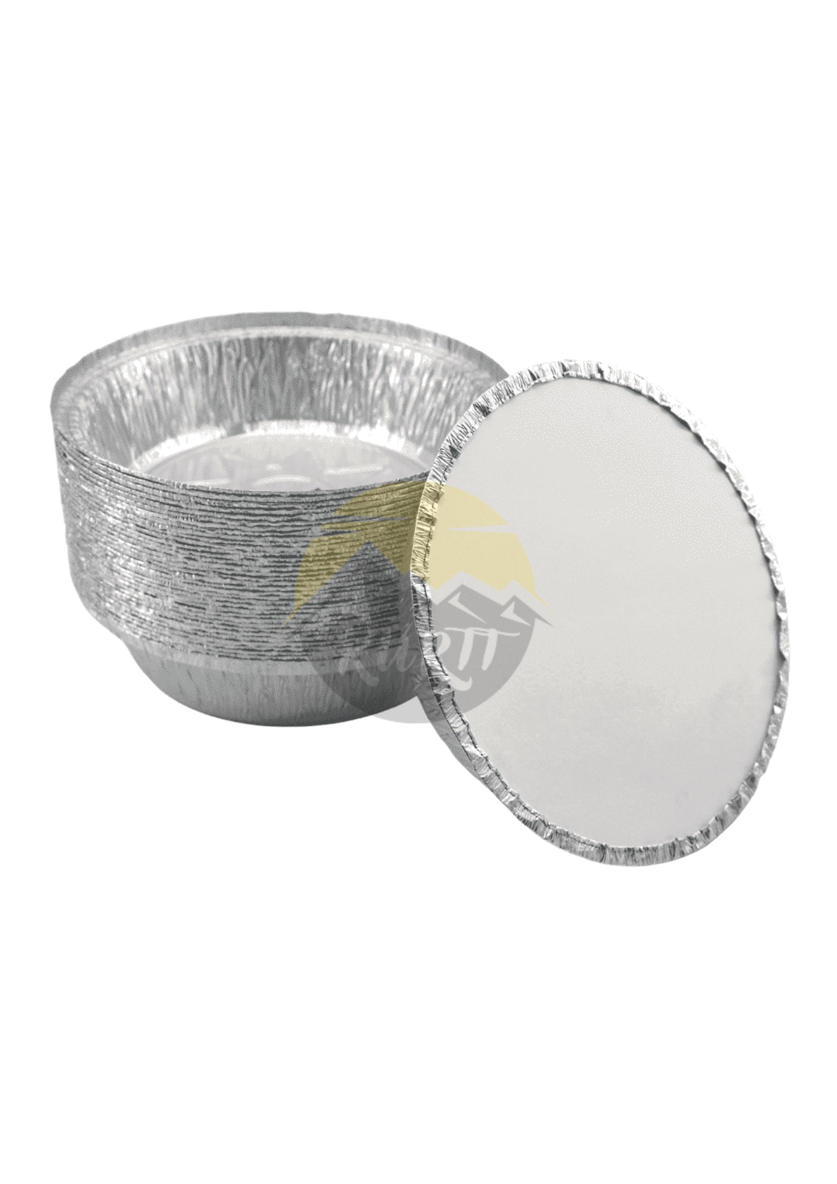 Aluminiumscontainer C803-1450L runde med låg - 100 stykker