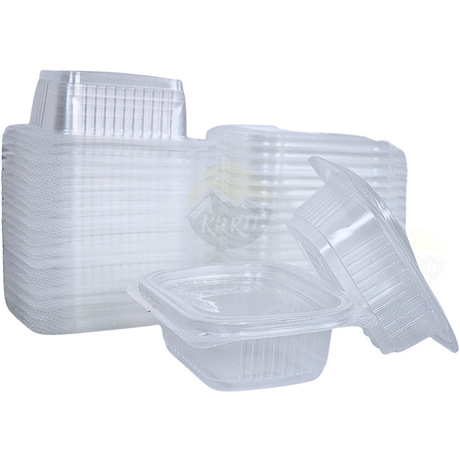Salad bowls 250cc with fixed lid - 100 pieces incl. SUP