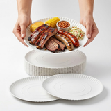 Tallerkener af karton 28cm – 100 stk. store engangstallerkener BBQ