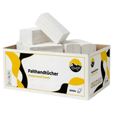 Papirhåndklæder Z-fold 2-lags cellulose – 3200 stk. 24x21cm