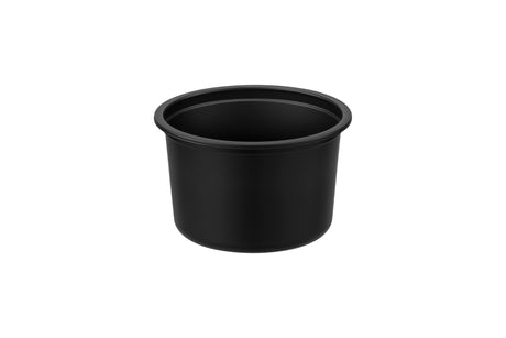Transparante ronde saladebak met bijpassende deksel