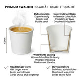 Espressobægre 120ml (4 oz) hvid - 100 stk. | Lækfri inkl. SUP