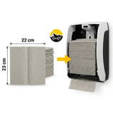 Papirshåndklæder Z-fold 2-lags - 5000 stk. natur