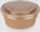 Papsalatbeholdere med RPET -låg 750 ml - 150 stykker