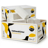6400 papirshåndklæder, hvide 2-lags 24 x 21 cm Z-fold ( 40 x 160 ark)