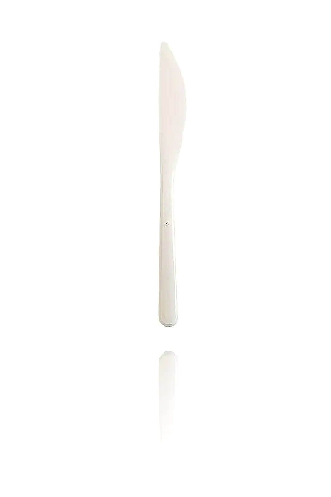 Plastic messen (extra sterk) - herbruikbaar mes Wit - 18cm