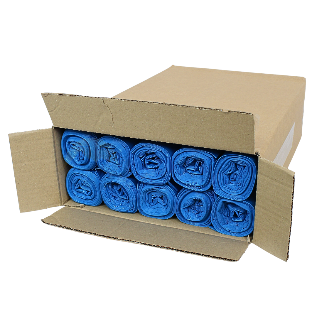 LDPE Afvalzakken 90 x 110 cm – Blauw – Type 70 (op rol) - 100 stuks