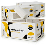 9600 Papirhåndklæder, hvid 2-lags 24 x 21 cm Z-fold (60 x 160 ark)
