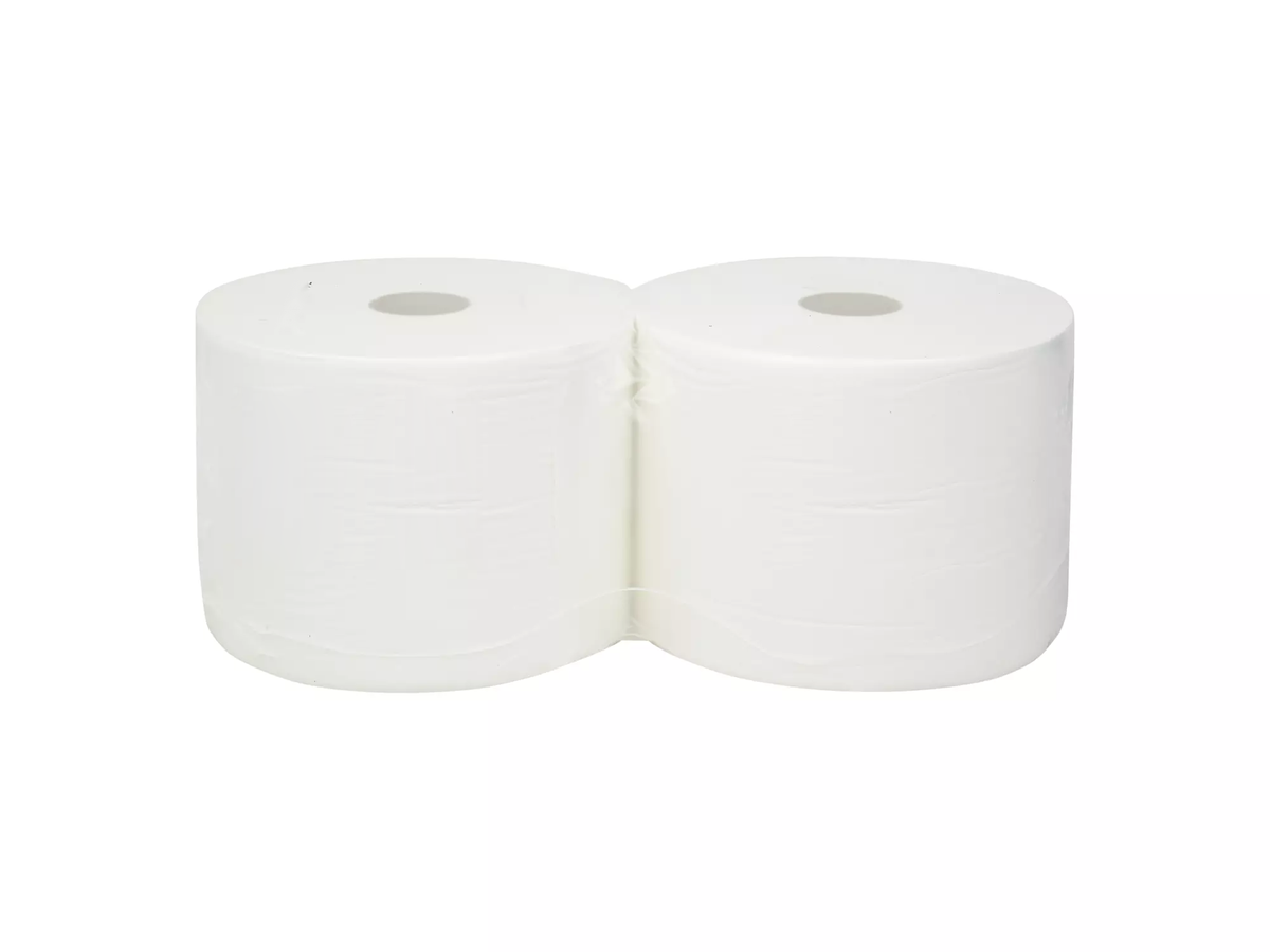 Industriepapier wit 1-laags – 2 rollen x 1000 meter