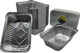 Aluminiumscontainer R65-650L med låg - 100 stykker