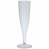 Champagneglas Plastic Hard PS 135ml - 10 stykker | Genanvendelig Plastic Champagne Flute Transparent Party Event