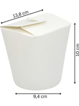 Noodle Box Blanco White 26 Oz - 750 ml