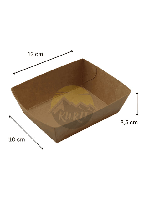 Snack containere A9 Kraft Paper - 500 stykker