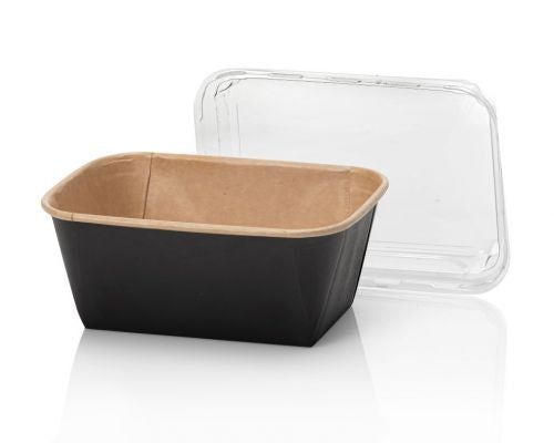 Kraft mikrobølgecontainere 900 ml - 50 stykker