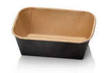 Kraft mikrobølgecontainere 900 ml - 50 stykker