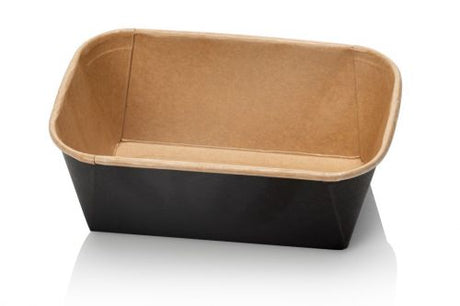 Kraft mikrobølgecontainere 900 ml - 50 stykker