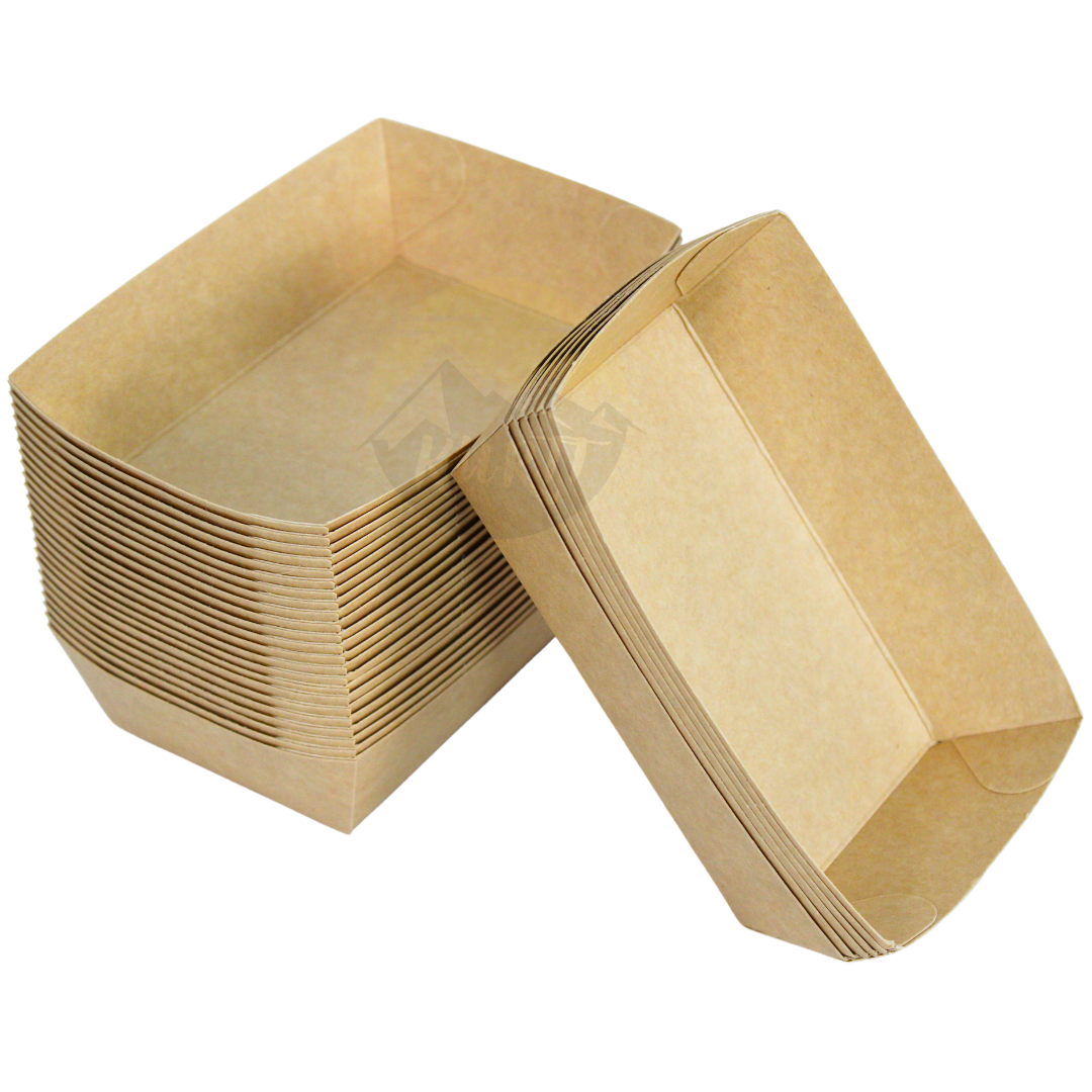 Snack boxes A9 Kraft paper - 500 pieces
