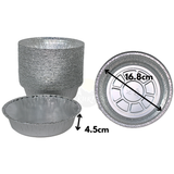 Aluminiumscontainer C801-770L runde med låg - 100 stykker