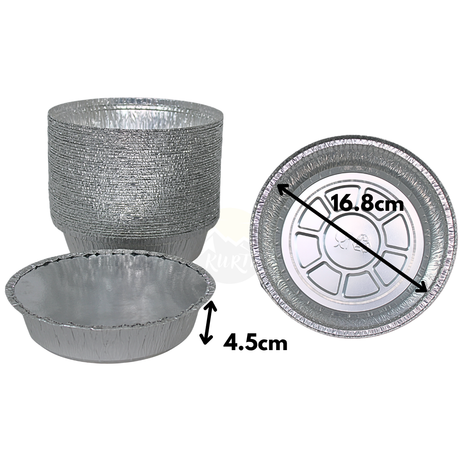 Aluminiumscontainer C801-770L runde med låg - 100 stykker