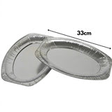 Aluminium serveringsfade 33cm, 10 stk. - engangsfade til catering og restauration
