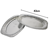 Aluminiumsserveringsskål 43 cm V430G oval - 10 stykker