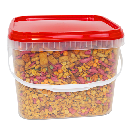 Nøddemix, cocktailsnacks, saltede jordnødder og rissalte - 5 KG