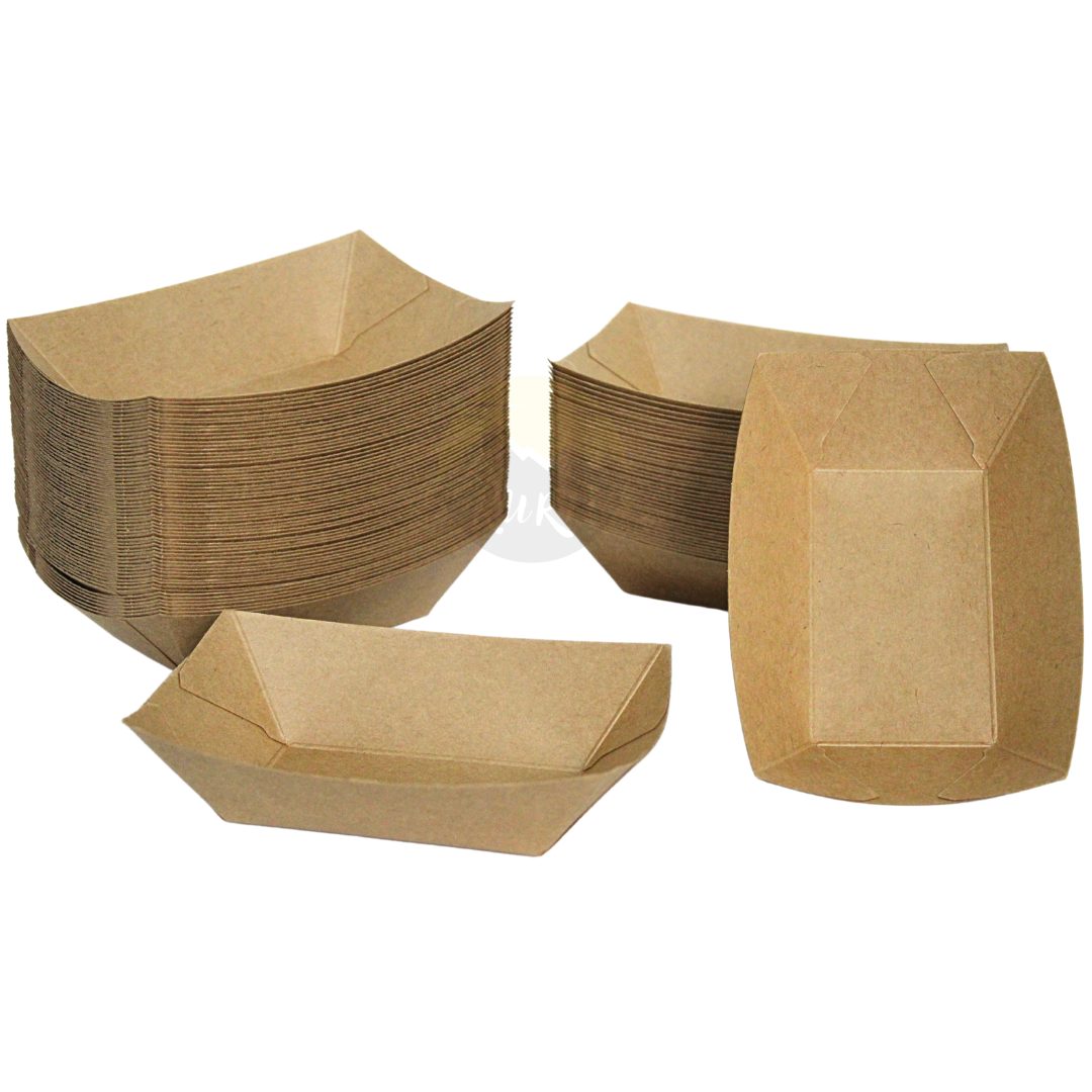 Kraft Snack Tray - Finger Food Boat Tray L - 100 pieces