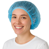 PP Hairnets Blue Non Woven Beret - 100 stykker