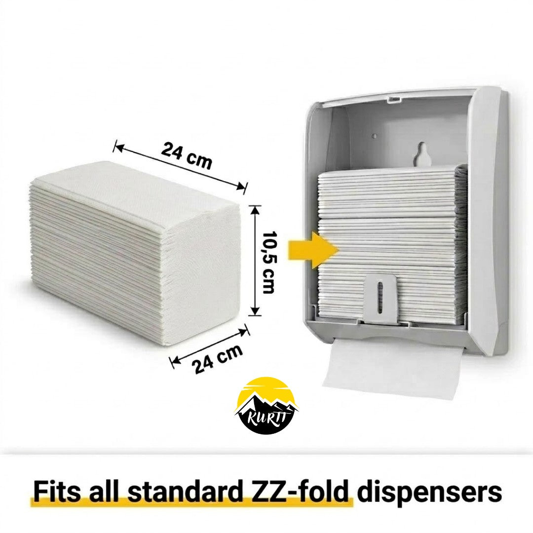 Papirhåndklæder Z-fold 2-lags cellulose – 3200 stk. 24x21cm