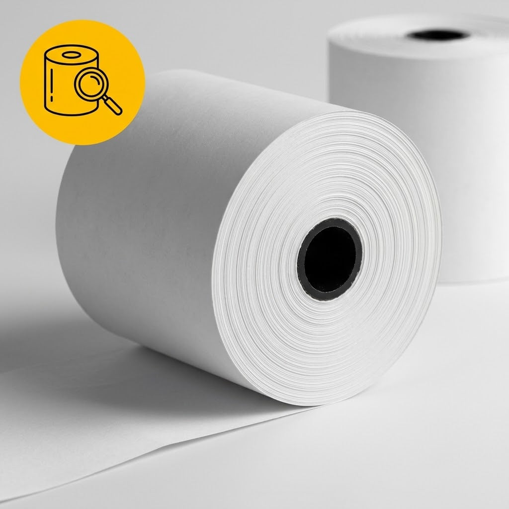 Kasseruller 80x80mm termopapir – 40 ruller bonruller pinruller