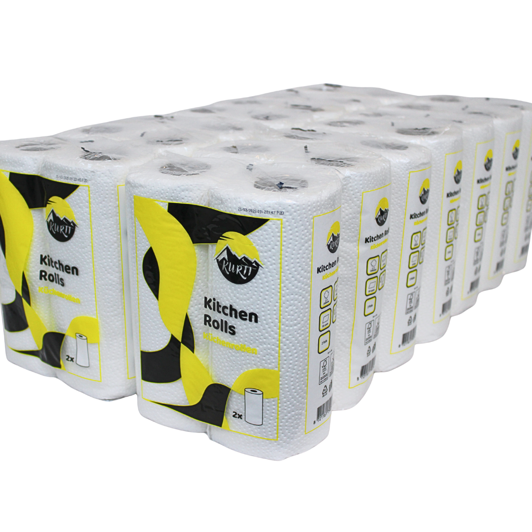 64 køkkenruller 2-lags 50 ark cellulose - køkkenrulle Horeca Bulk