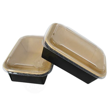 Kraft mikrobølgecontainere 750 ml - 50 stykker