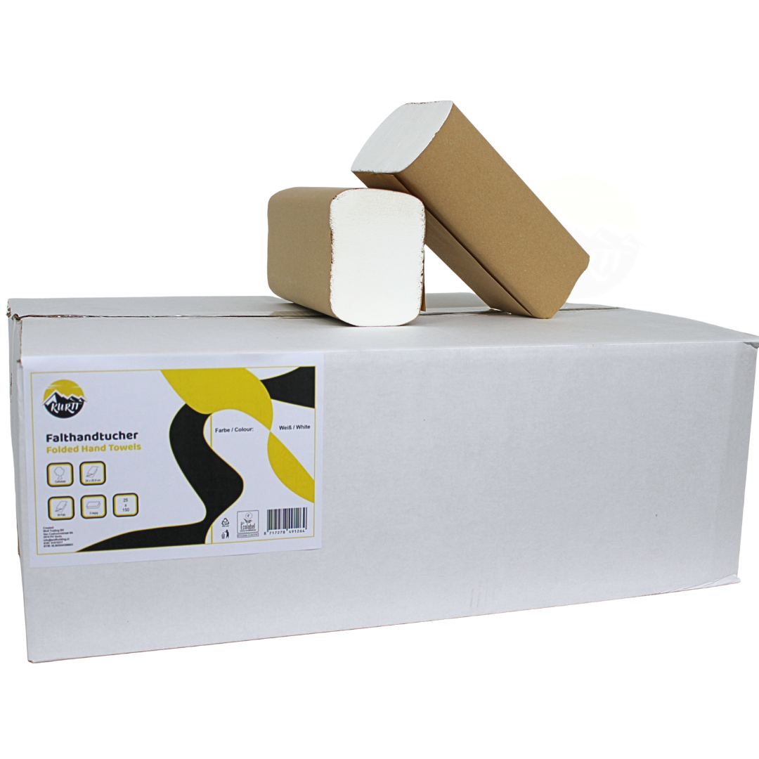 Håndklædepapir Z-Multifold, cellulose 2-lag