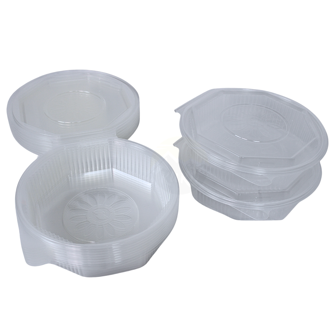 ripboxx® MEAL's Clapshell PP Transparent | 1 rum, 2 rum & 3 rum