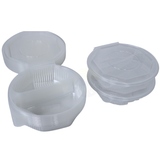 ripboxx® MEAL's Clapshell PP Transparent | 1 rum, 2 rum & 3 rum