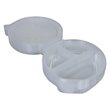 ripboxx® MEAL's Clapshell PP Transparent | 1 rum, 2 rum & 3 rum