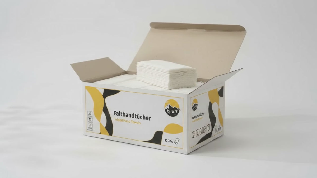 Papirhåndklæder Z-fold 2-lags cellulose – 3200 stk. 24x21cm
