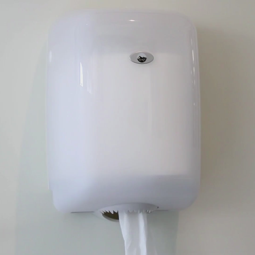 Rengøringspapir dispenser Midi - Hvid